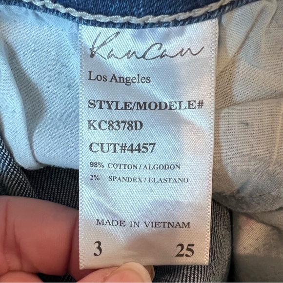 KanCan Jeans, Size 3 / 25 waist, distressed medium wash, ankle twist detail - Picture 8 of 8